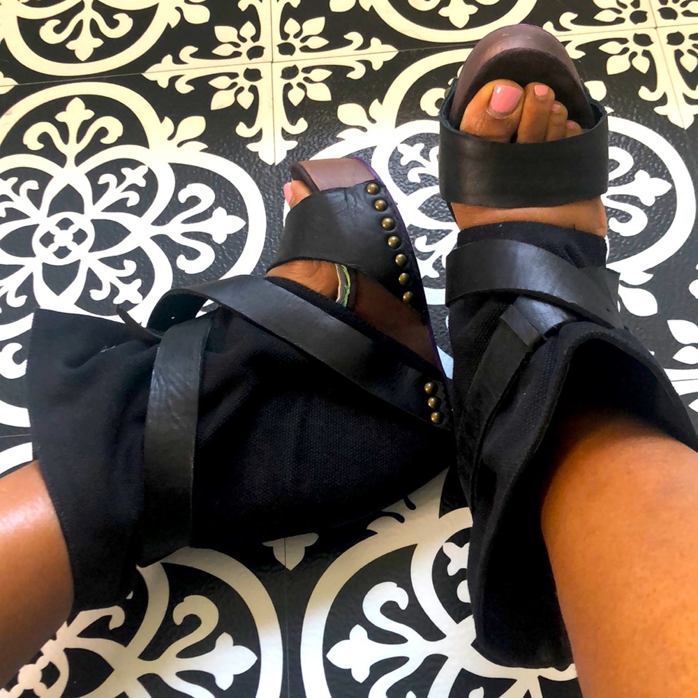 Platform Open Toe Booties